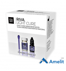 Склоіономерний полімер Riva Light Cure, колір А2 (SDI Limited), набір 15 г + 7.2 мл